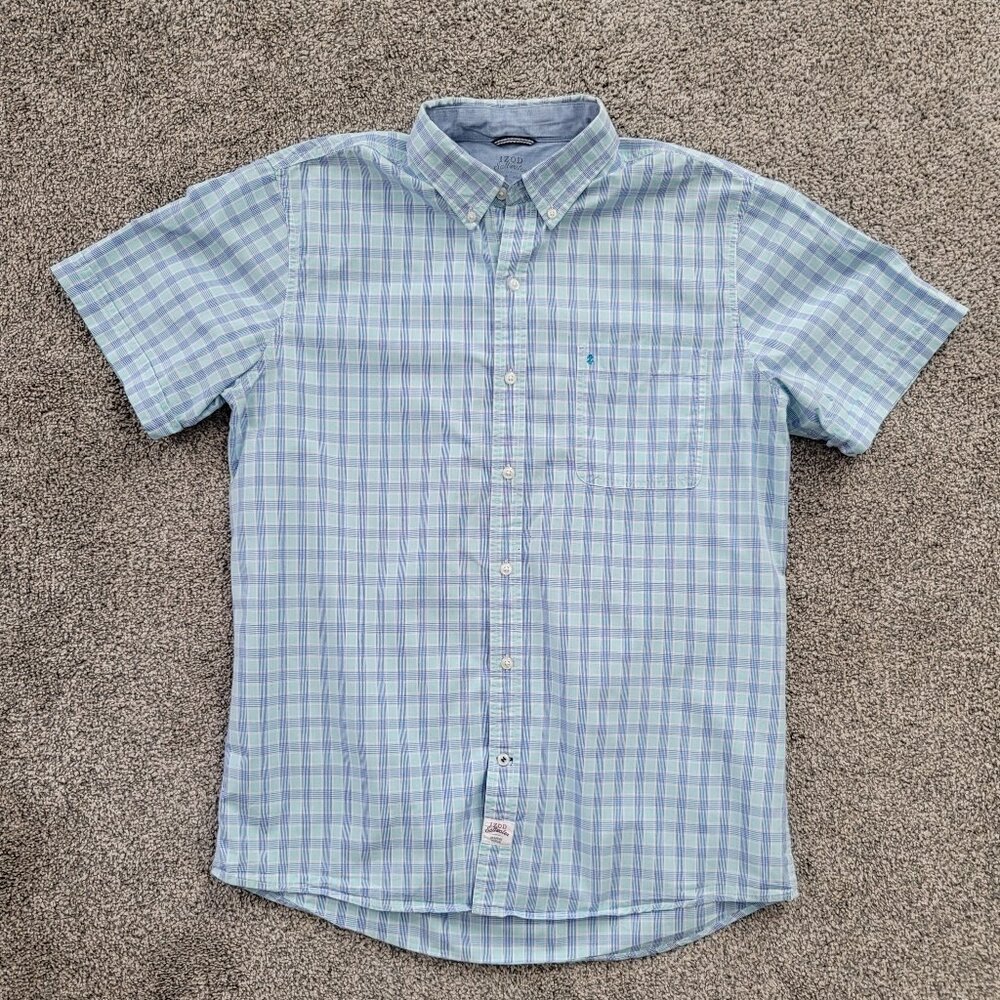 Men's Izod Saltwater Short Sleeve Shirt Large